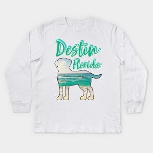 Destin Florida Vintage-Look Kids Long Sleeve T-Shirt